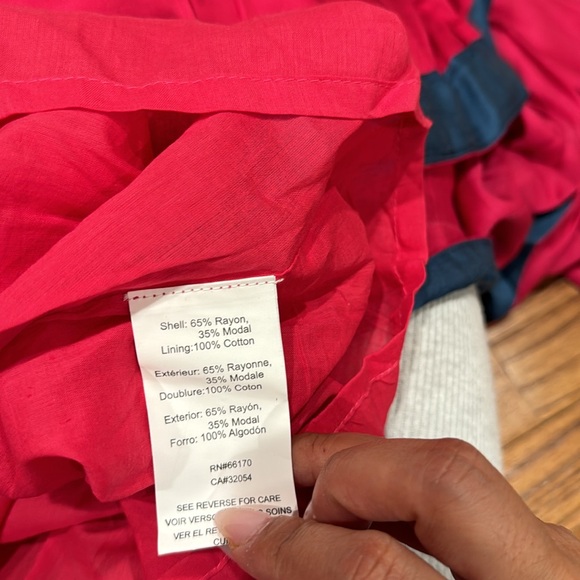 NWT Samant Chauhan strapless colorblock dress medium Anthropologie - Picture 6 of 6